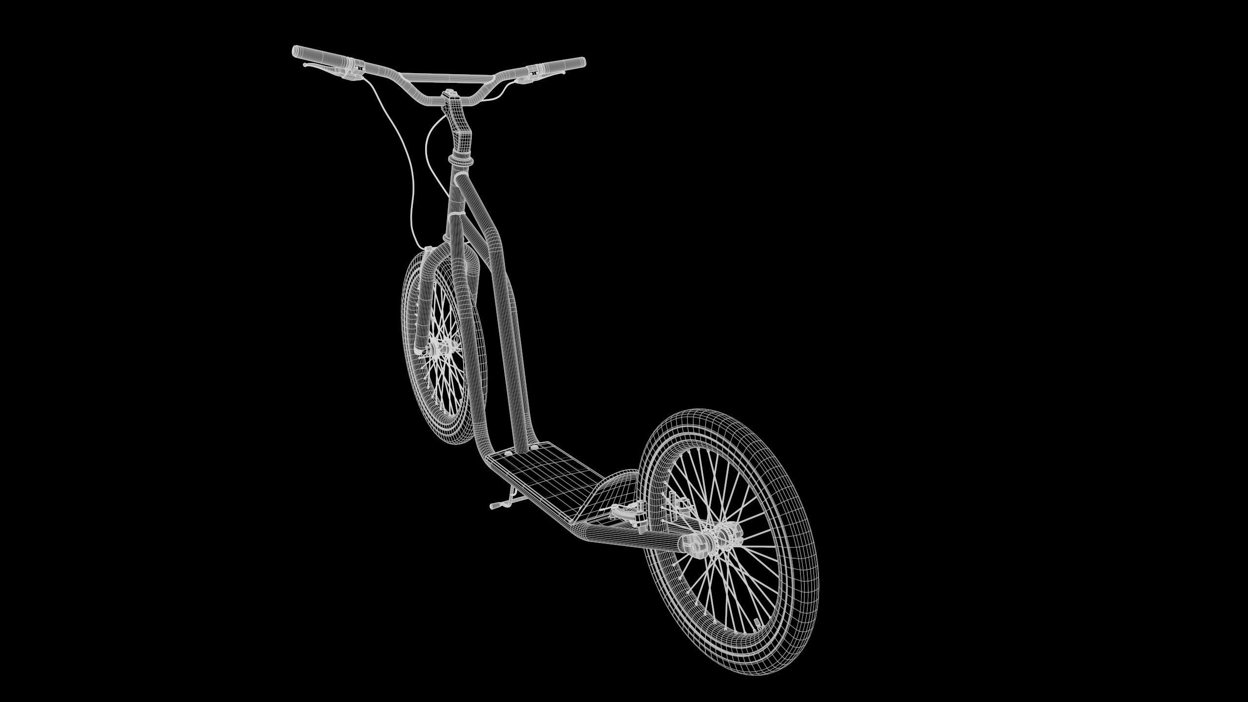 Kick Scooter 3D model_9