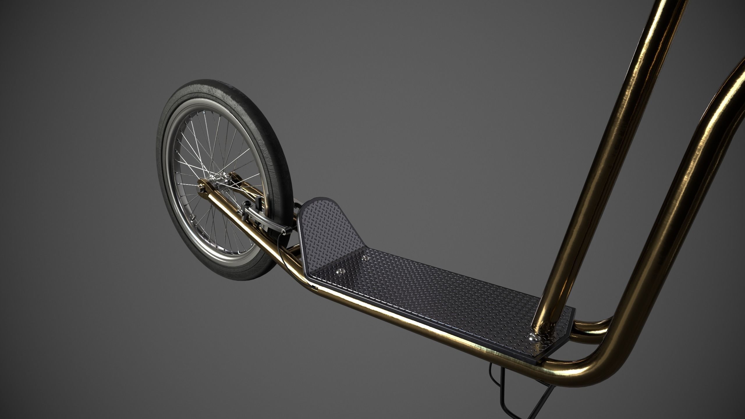 Kick Scooter 3D model_3
