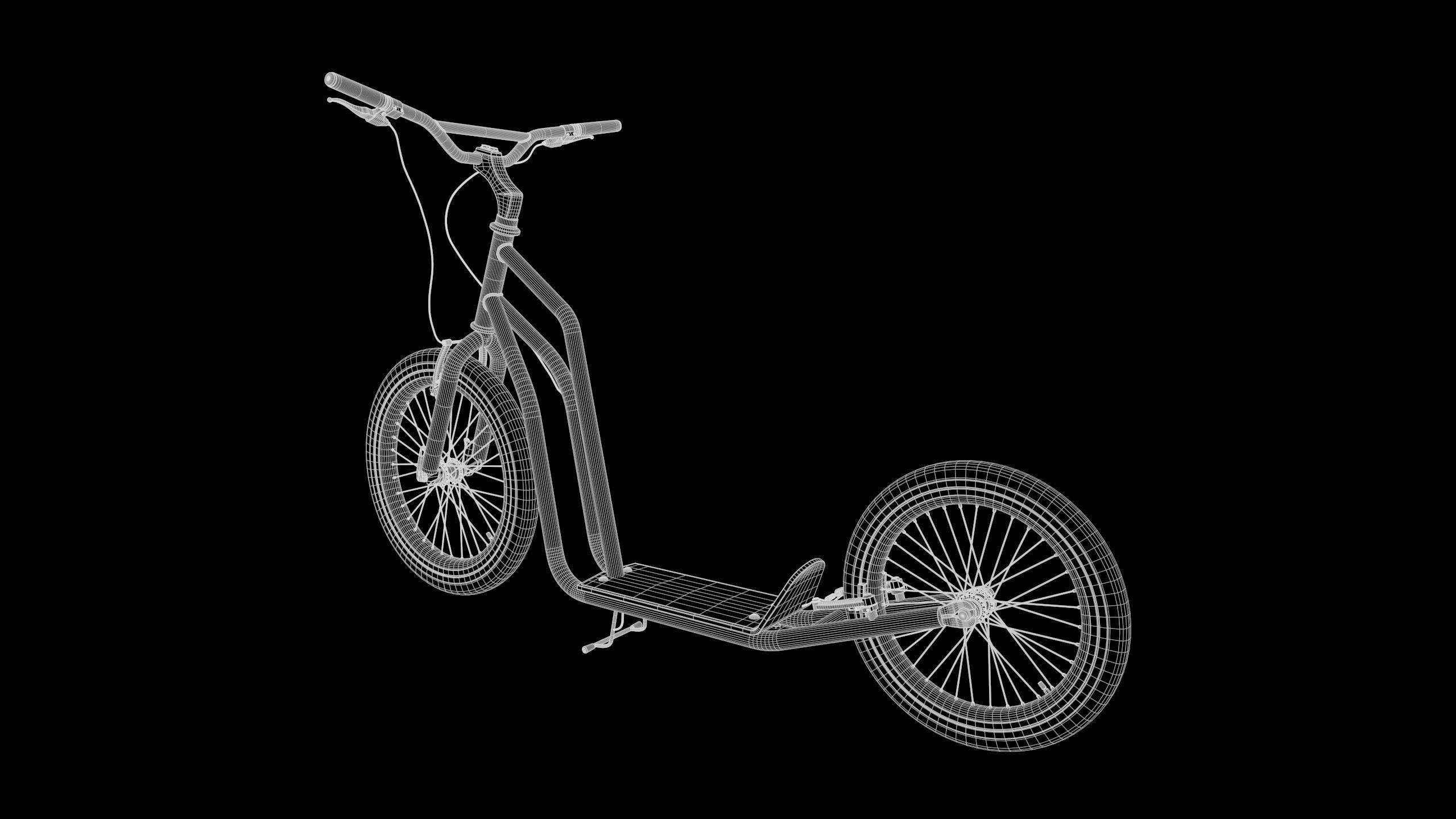 Kick Scooter 3D model_7