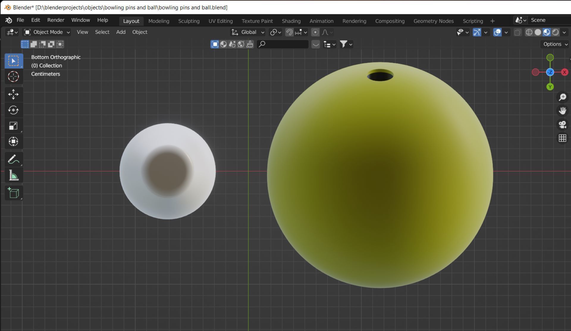 Bowling ball and pin with 42 image materials 3D model_7