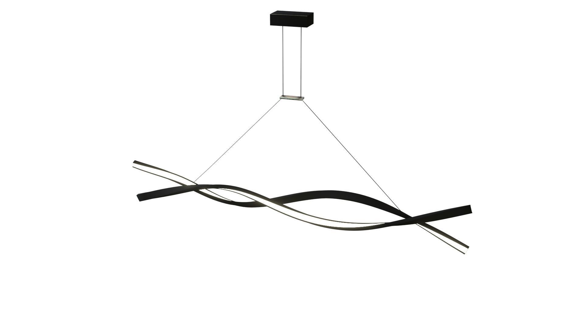 Modern Wavy Pendant Lights Low-poly 3D model_2