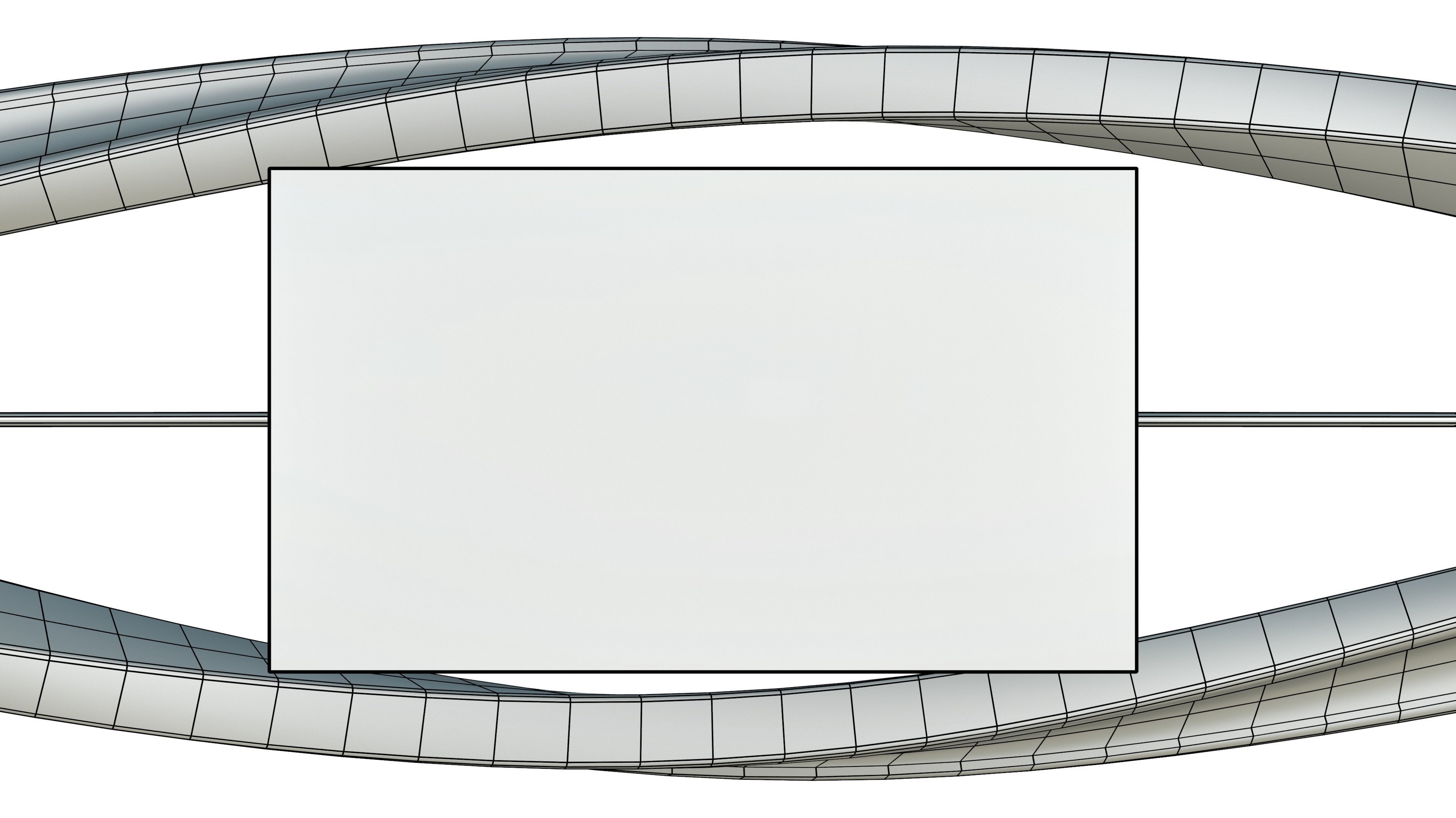 Modern Wavy Pendant Lights Low-poly 3D model_9