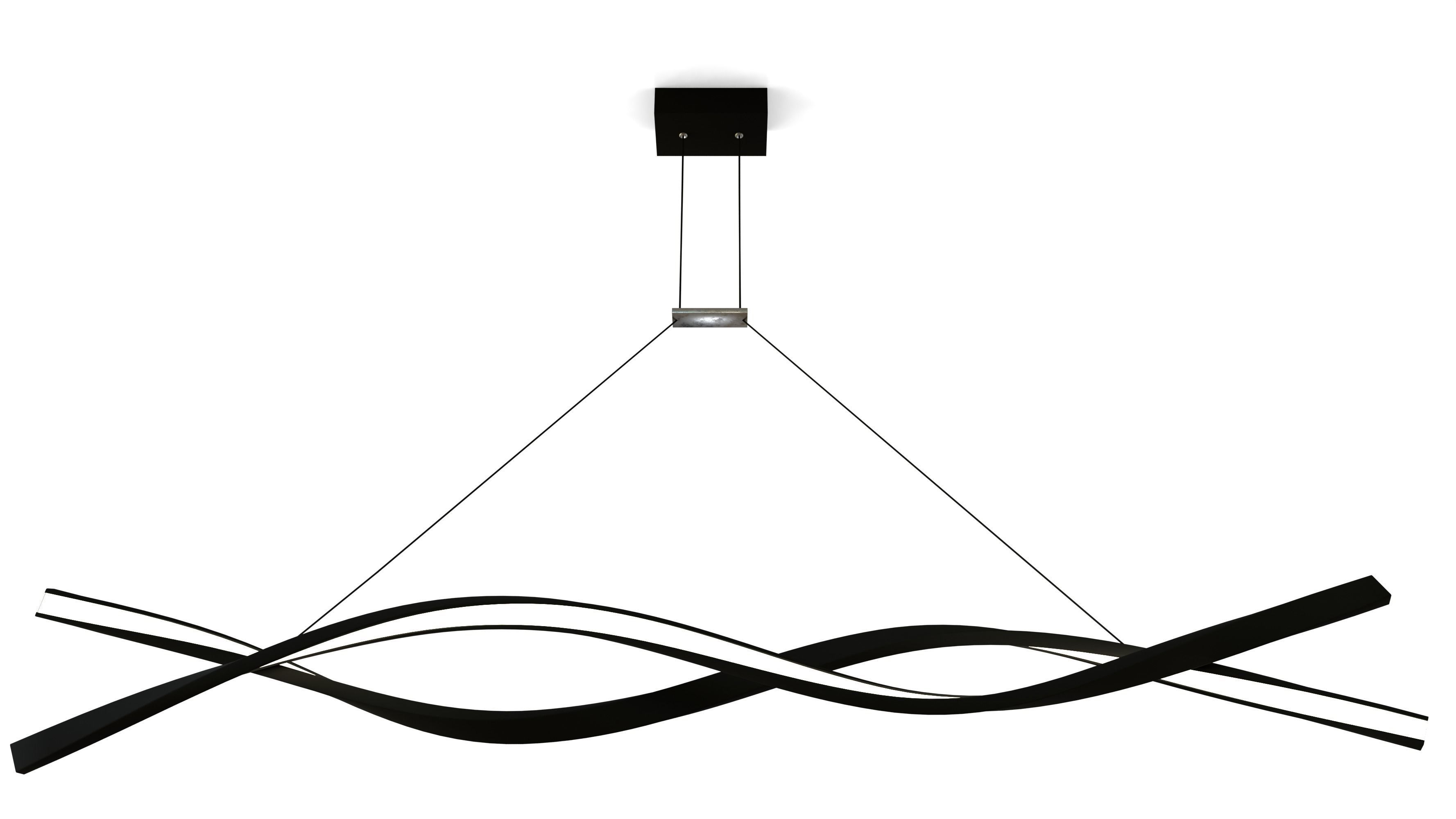 Modern Wavy Pendant Lights Low-poly 3D model_3