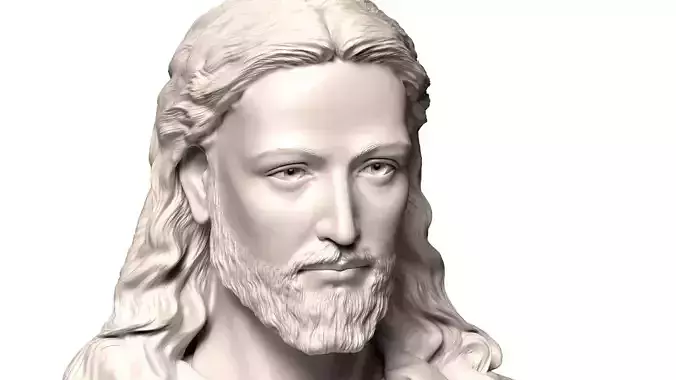 Jesus 3D model bust