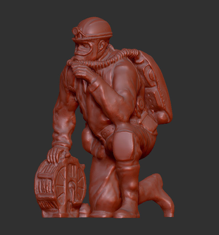 RESCUE MINER MAN 1 3D print model_1