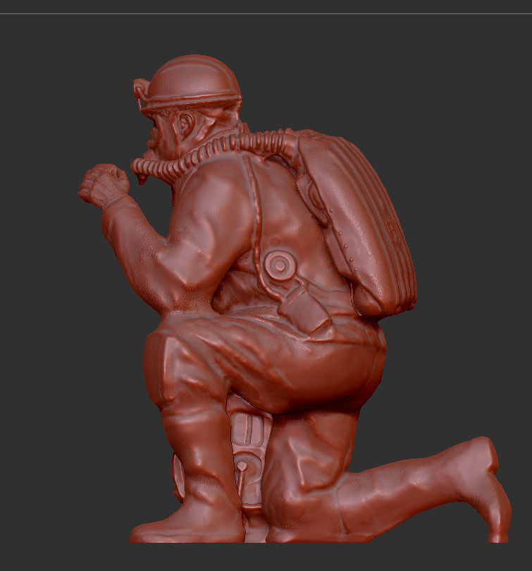 RESCUE MINER MAN 1 3D print model_2