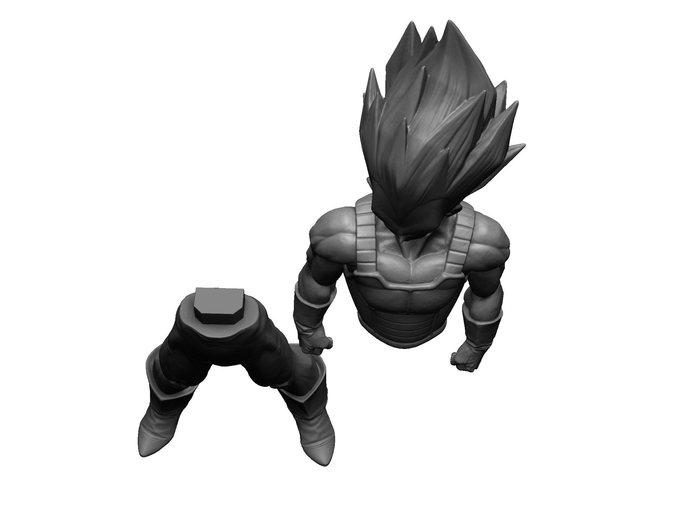 Vegeta SMSP - 32 cm V2 3D print model_7