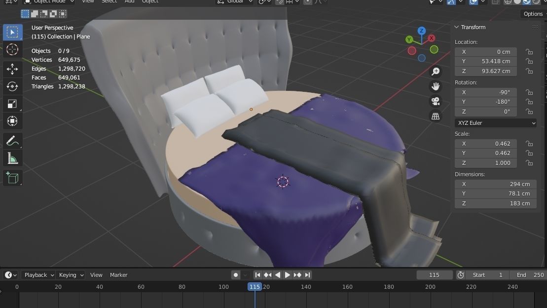 BED MODEL 05 3D model_1