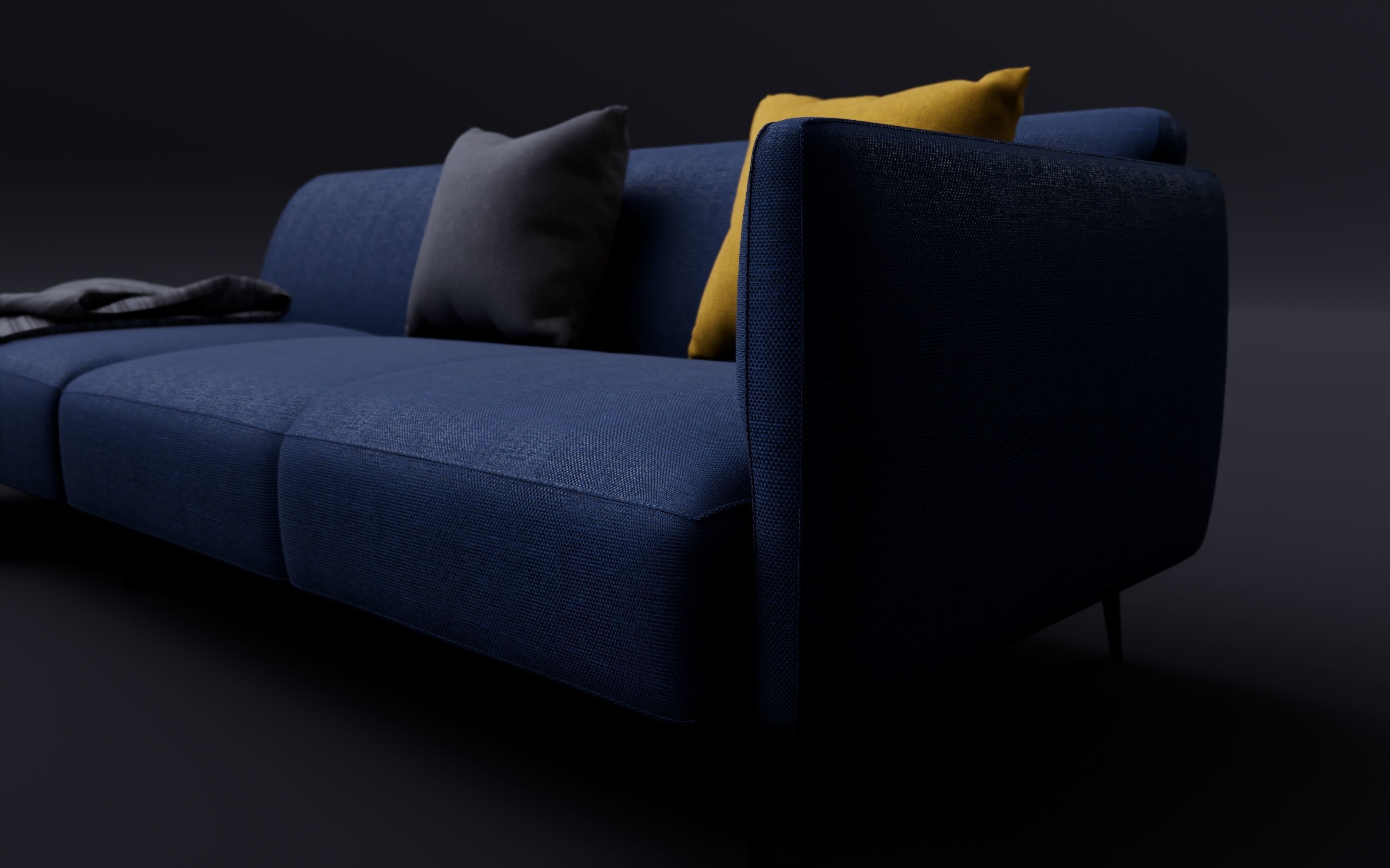 Sofa With Resting - Revit family 3D model_4