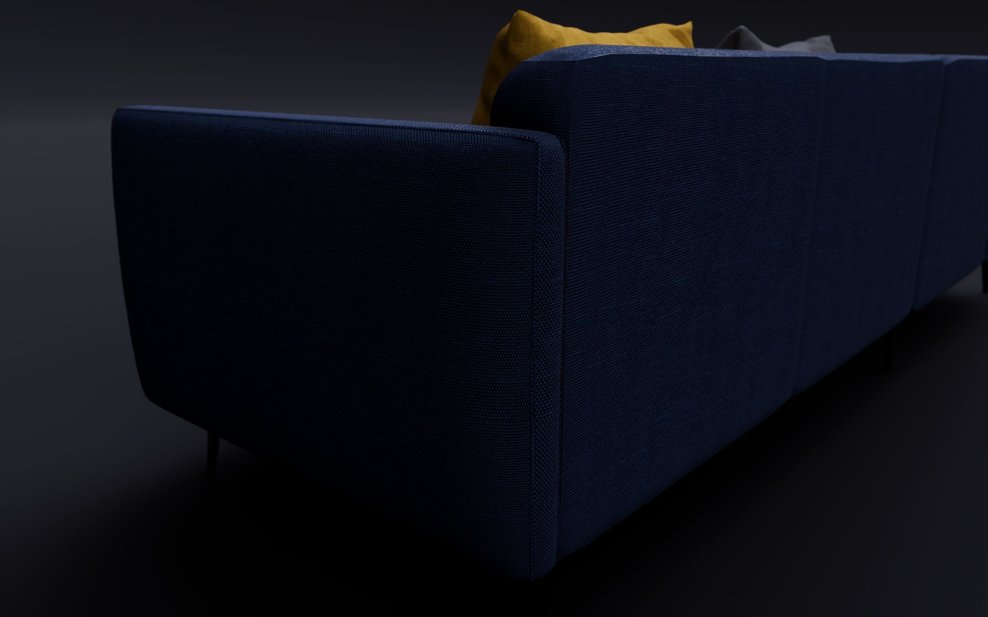 Sofa With Resting - Revit family 3D model_7