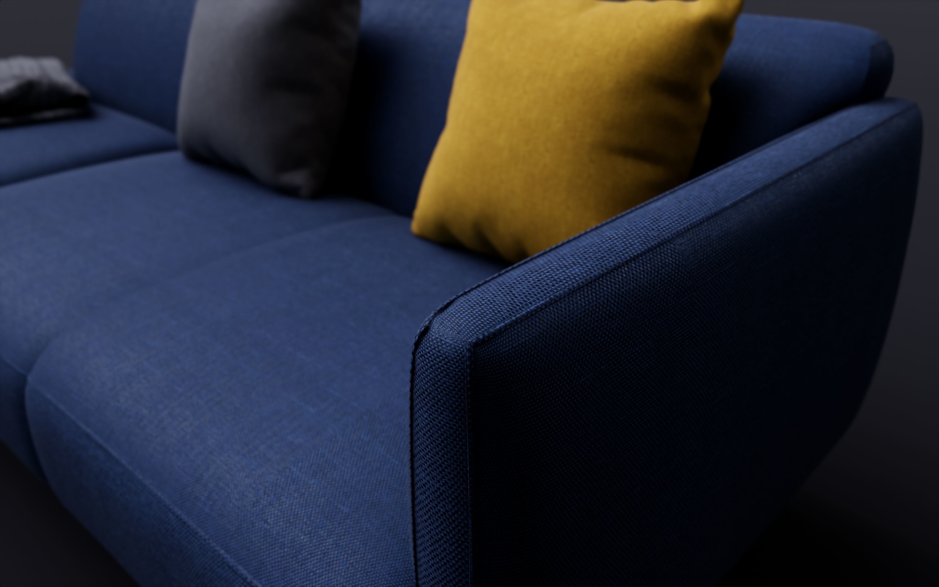 Sofa With Resting - Revit family 3D model_5