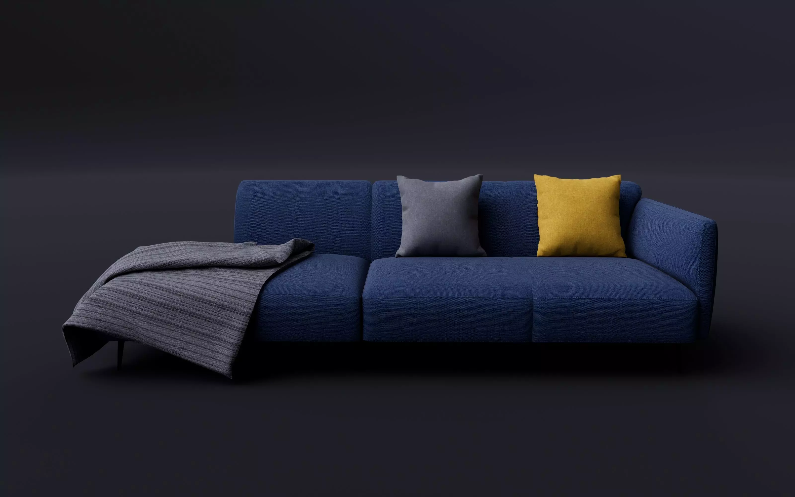 Sofa With Resting - Revit family 3D model_0
