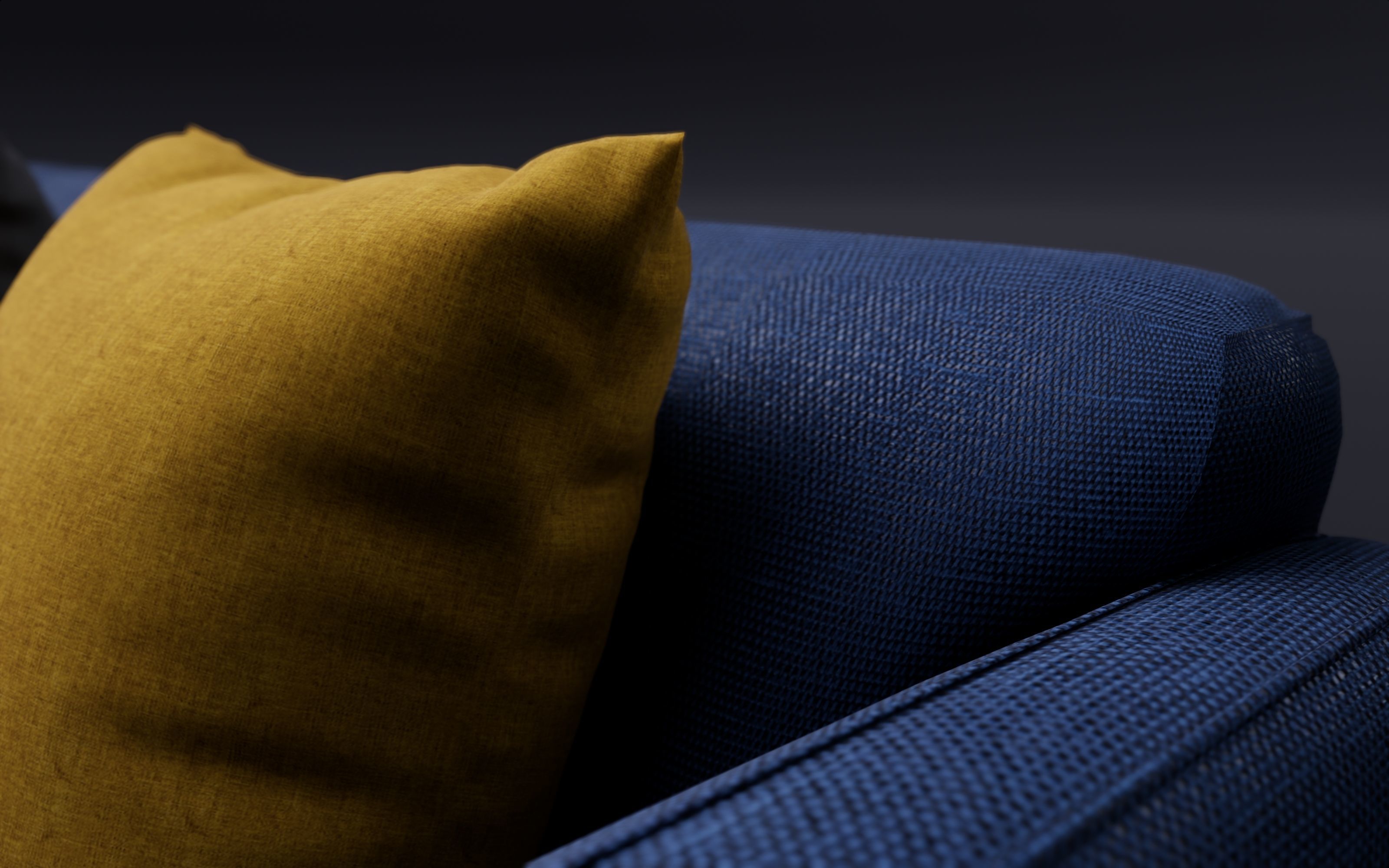 Sofa With Resting - Revit family 3D model_6