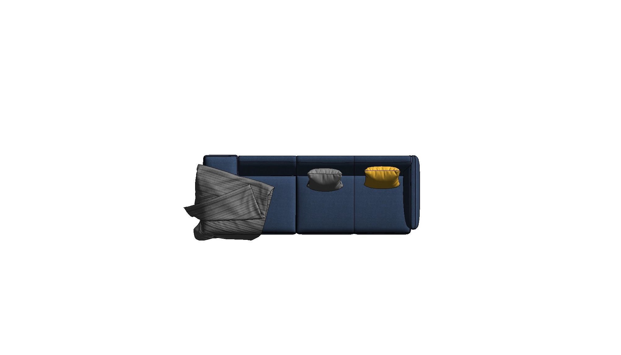 Sofa With Resting - Revit family 3D model_28