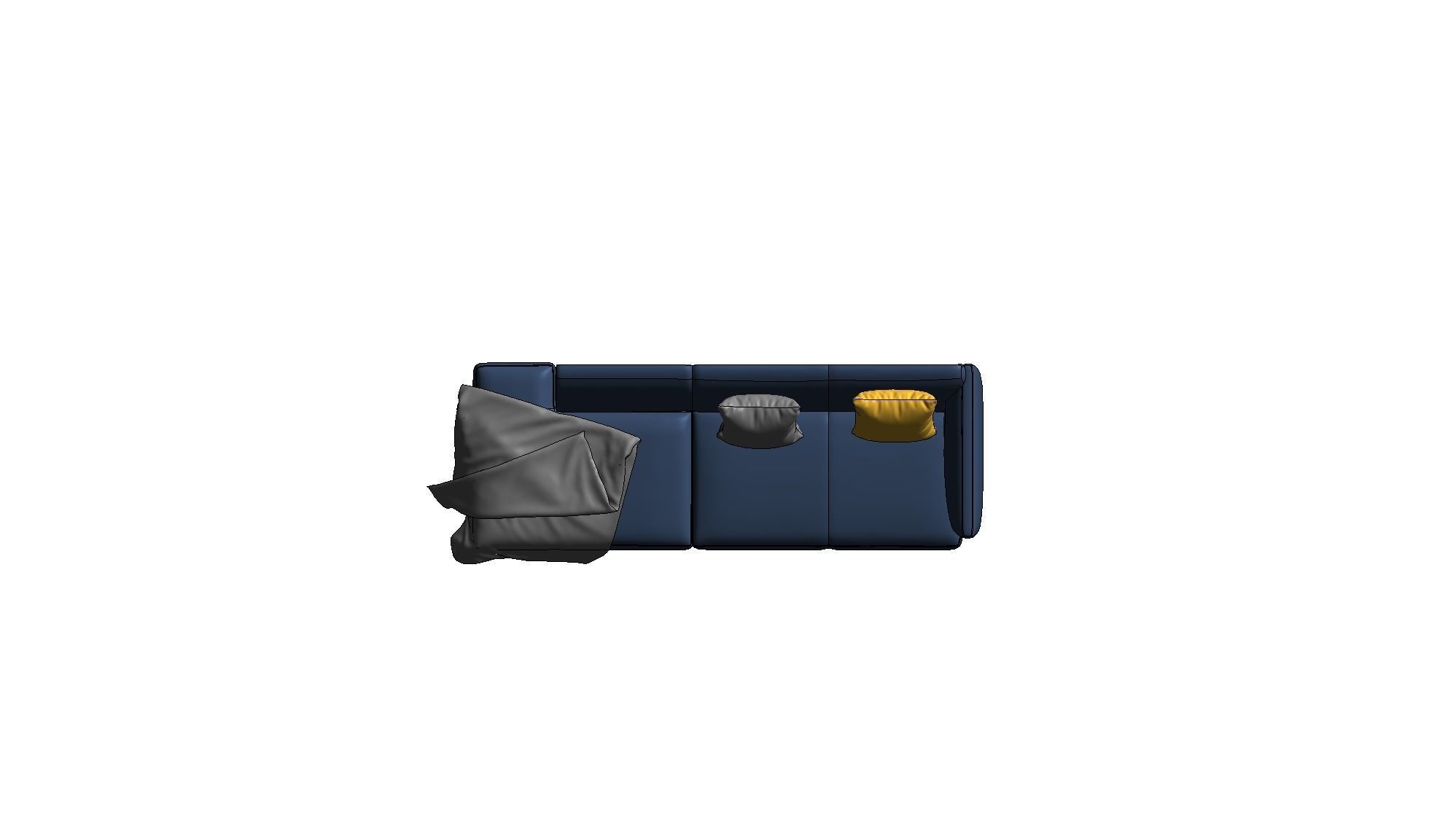 Sofa With Resting - Revit family 3D model_27