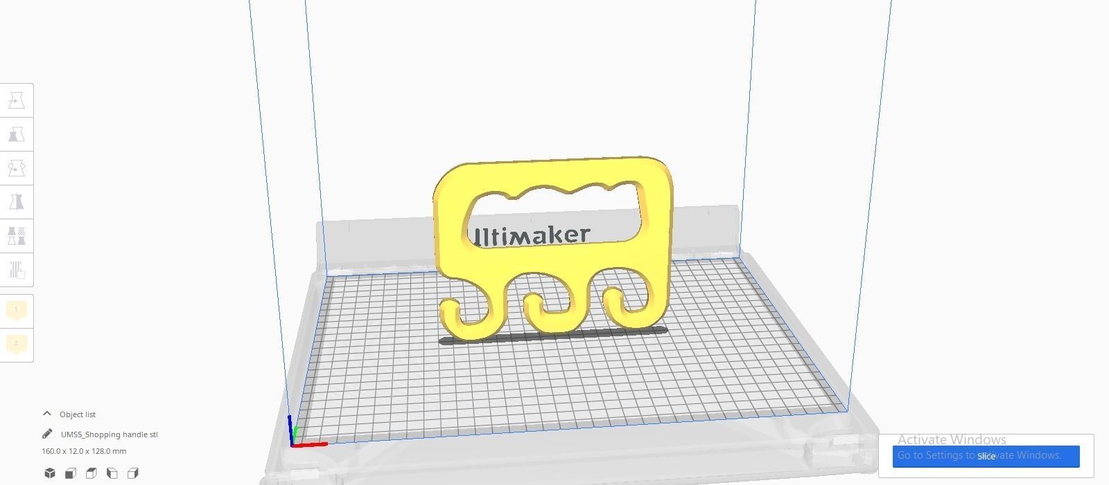 Shopping handle 3D print model_3