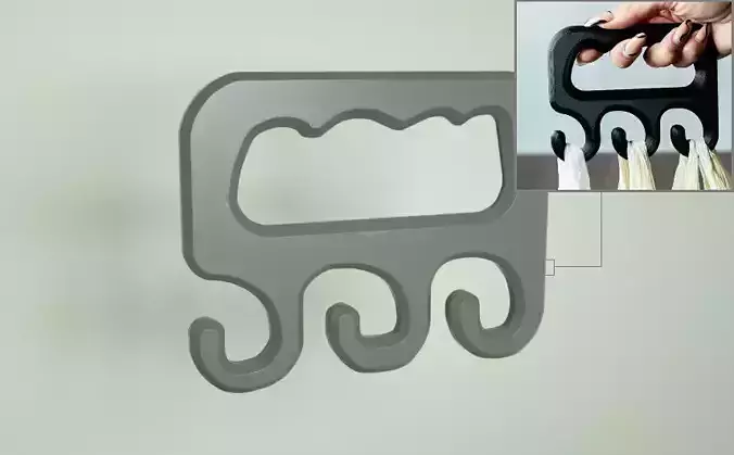 Shopping handle 3D print model