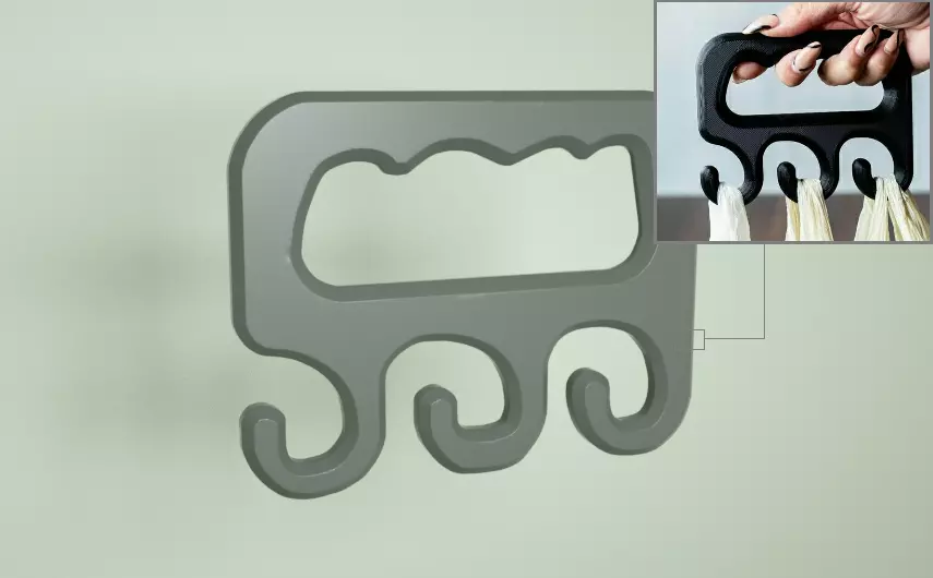 Shopping handle 3D print model_0