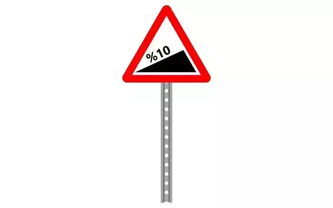 dangerous slope up 3D model