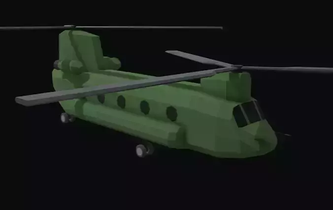 Chinook CH47 Low Poly
