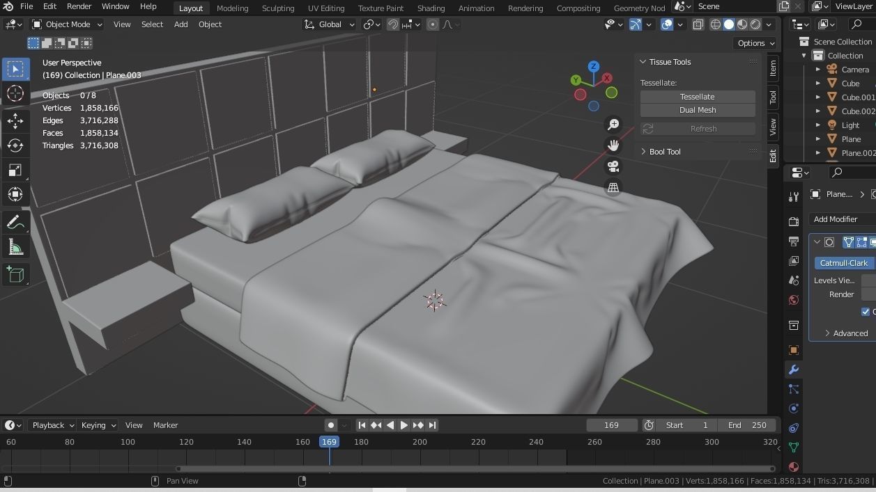 BED MODELS-5 PIECES 3D Model Collection_137