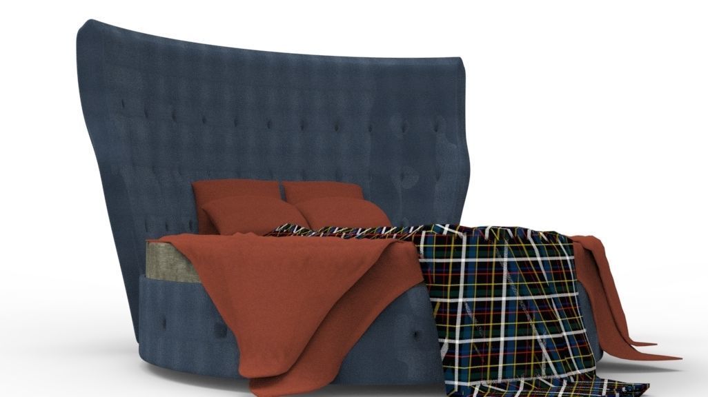 BED MODELS-5 PIECES 3D Model Collection_60