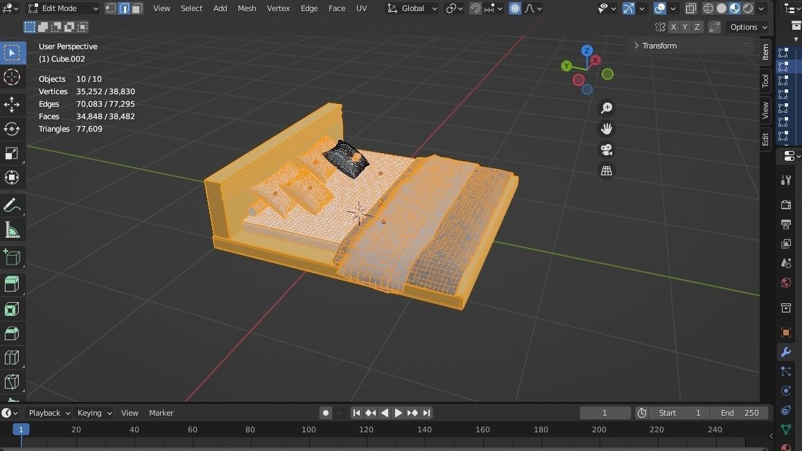 BED MODELS-5 PIECES 3D Model Collection_75