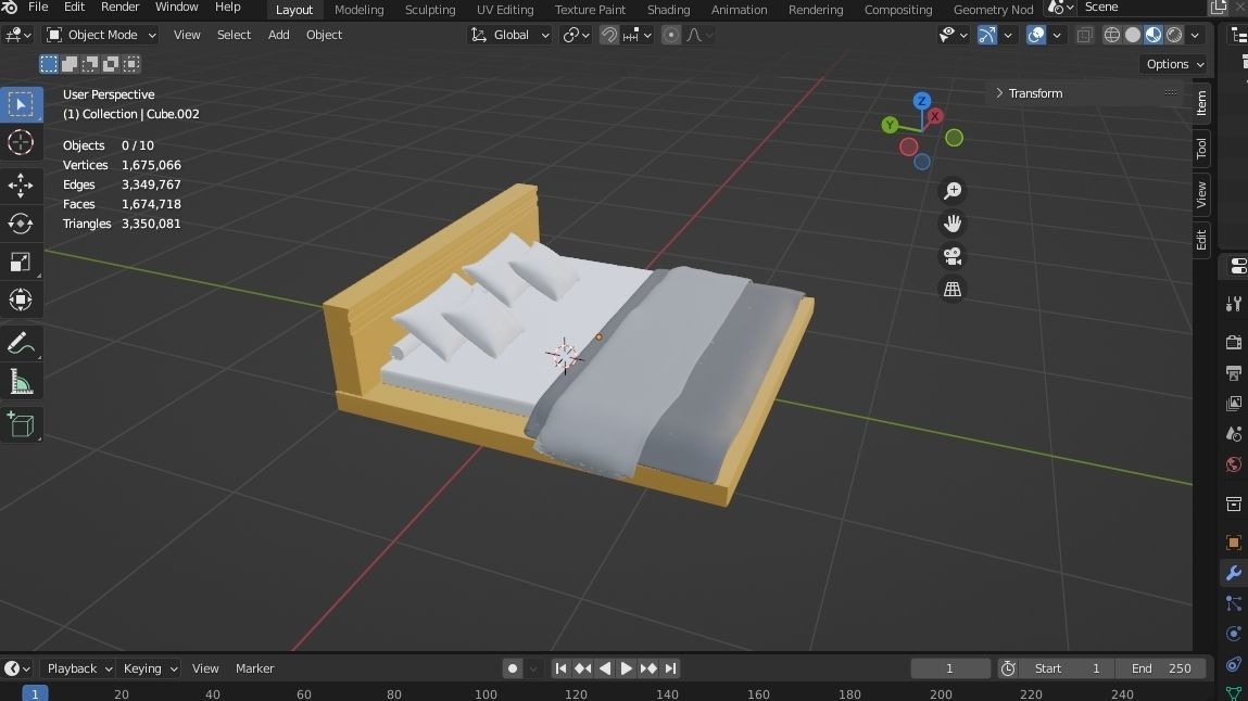 BED MODELS-5 PIECES 3D Model Collection_62