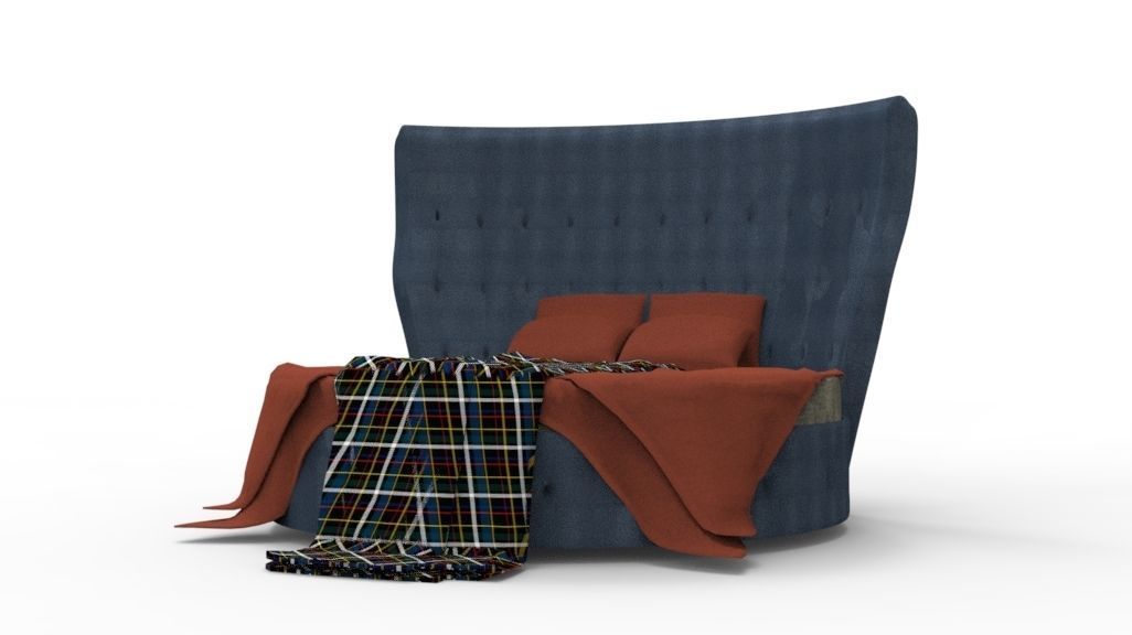 BED MODELS-5 PIECES 3D Model Collection_37