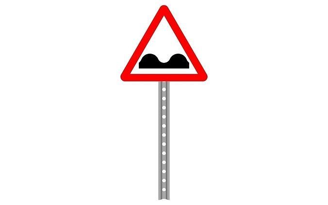 hump sign 3D model