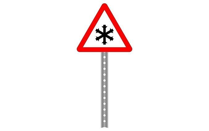 icy road 3D model