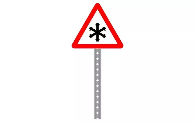 icy road 3D model