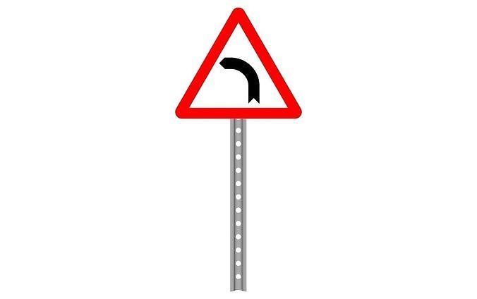 left curve 3D model