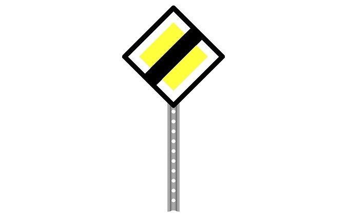 main road end 3D model