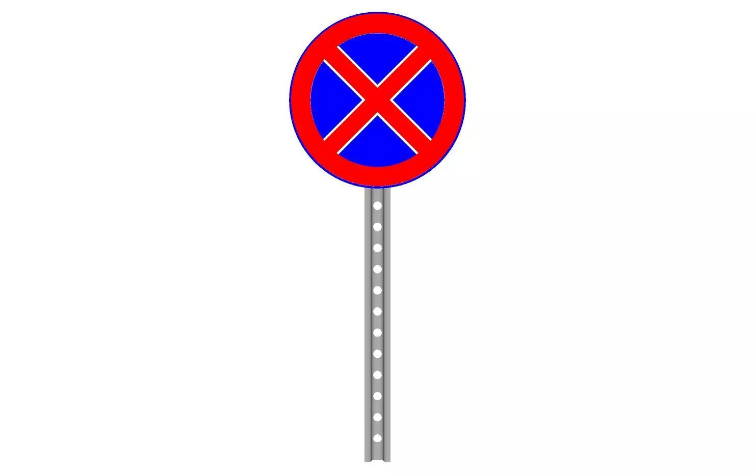 no stopping and parking 3D model