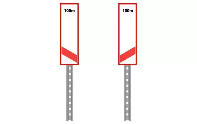railway level crossing 100m