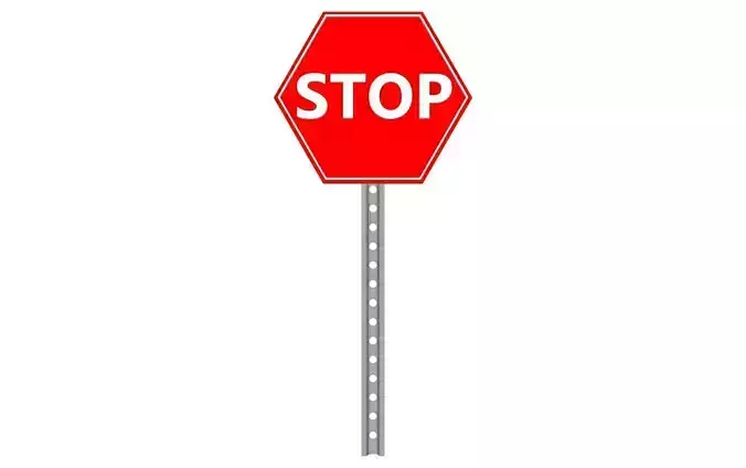 stop sign 3D model