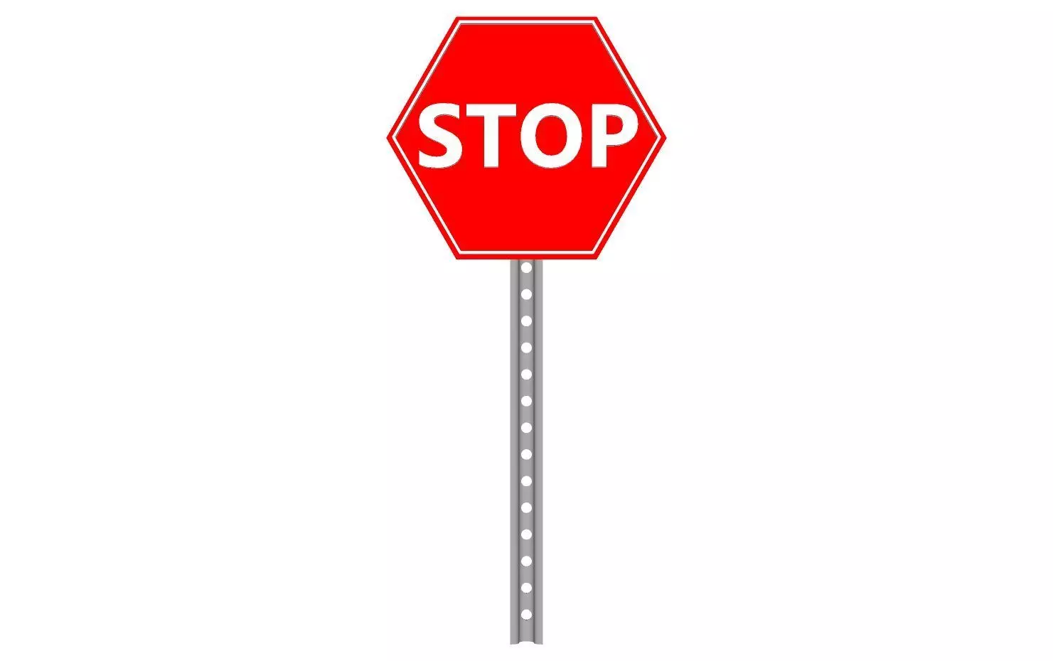stop sign 3D model_0