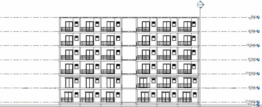 residential complex complete project revit 3D model_18