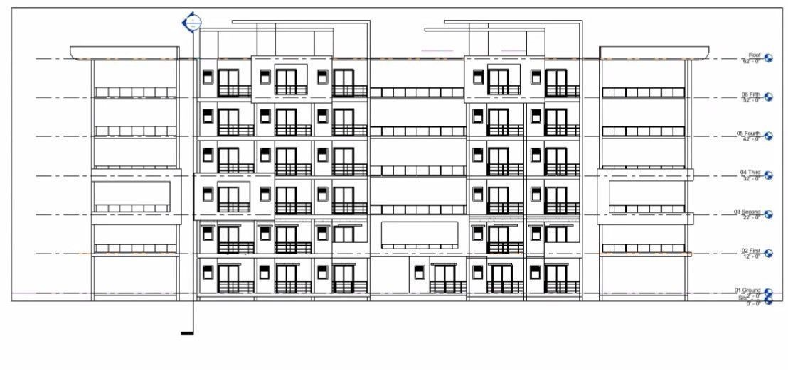residential complex complete project revit 3D model_10