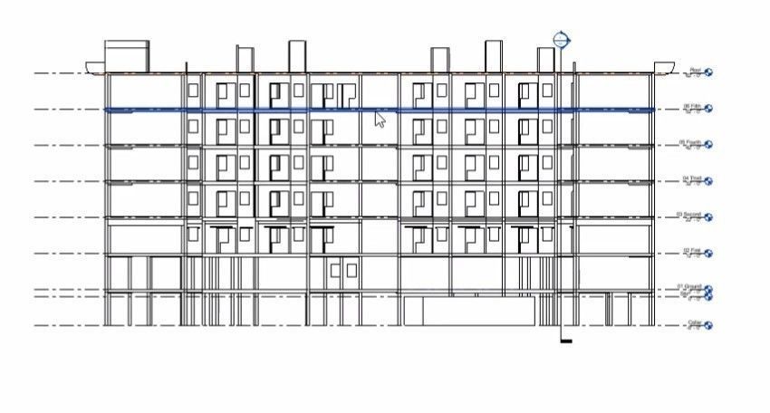 residential complex complete project revit 3D model_21