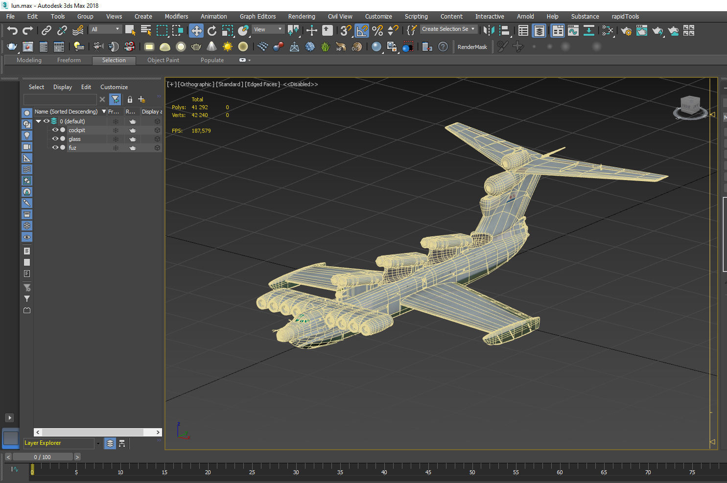 Lun-class ekranoplan project 903 3D model_13