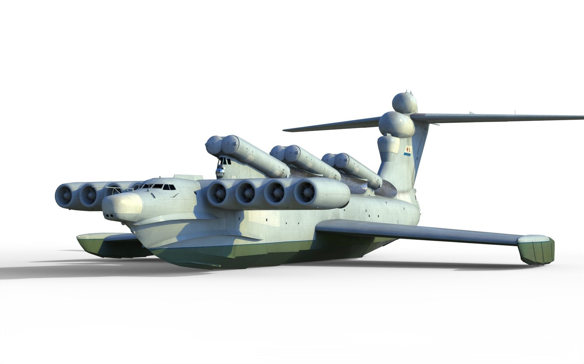 Lun-class ekranoplan project 903 3D model_4