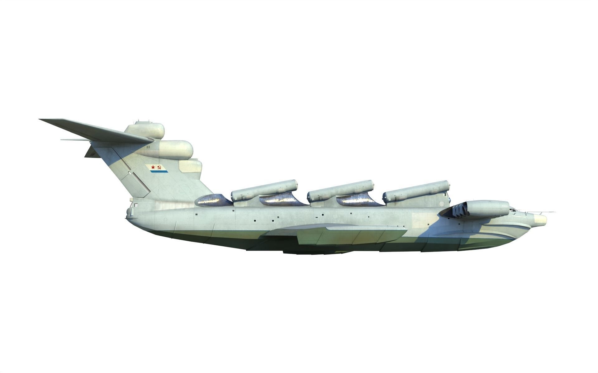 Lun-class ekranoplan project 903 3D model_1