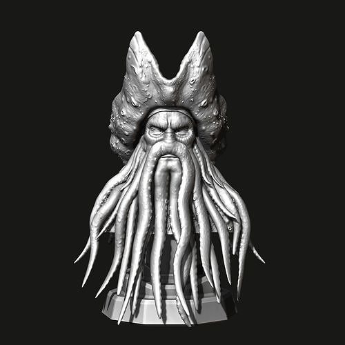 Davy Jones Bust  -  3D print model 3D print model