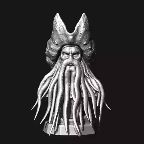 Davy Jones Bust  -  3D print model