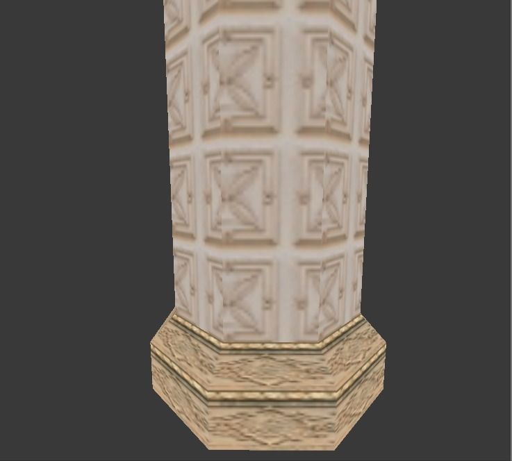 Hyrule Castle Pillar Free low-poly 3D model_3