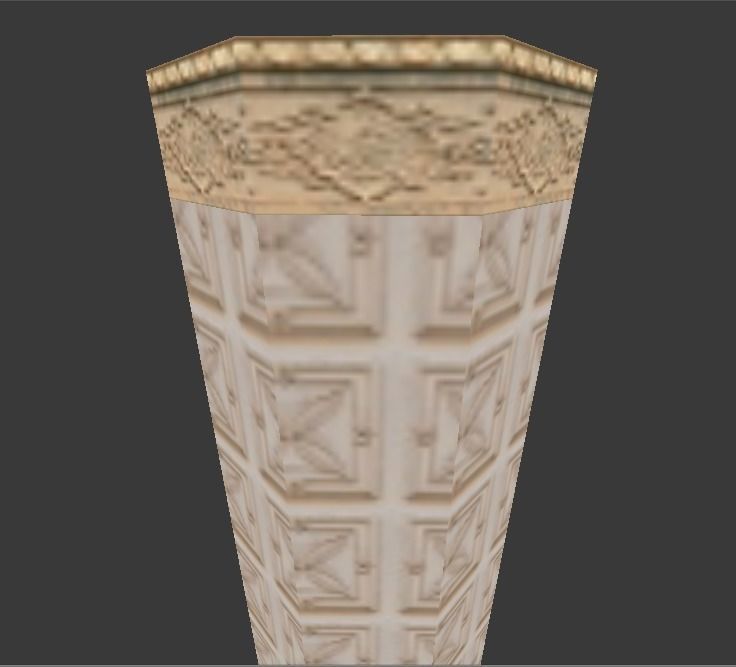 Hyrule Castle Pillar Free low-poly 3D model_4
