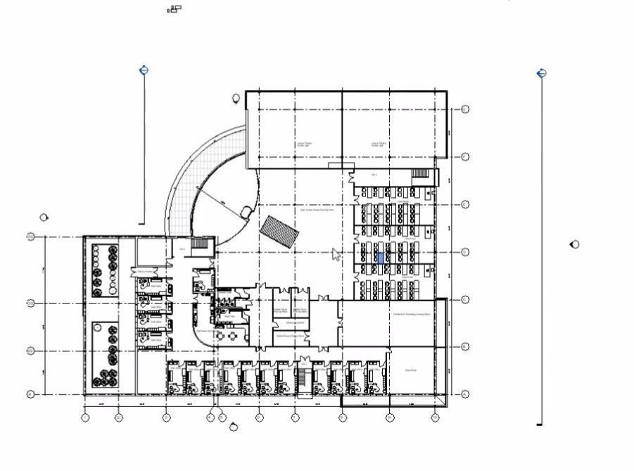 university complete revit project 3D model_24