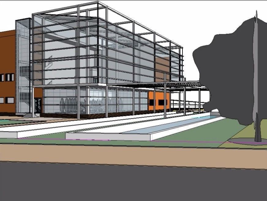 university complete revit project 3D model_4